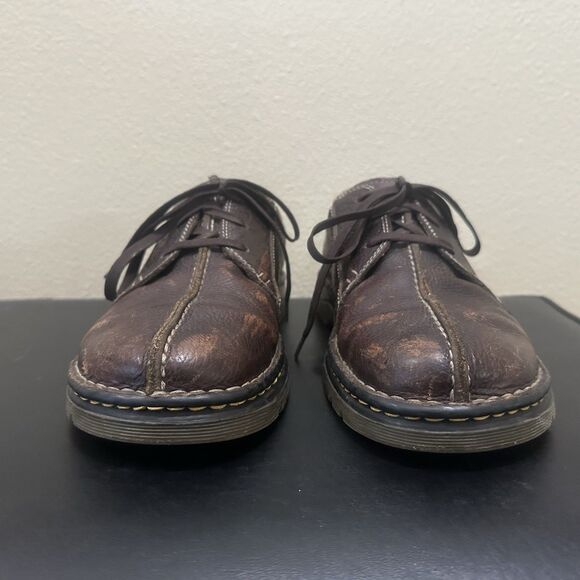 DR MARTENS 11232 BROWN LEATHER CASUAL OXFORD  3 EYELET SHOES SIZE UK10 EU45 - Picture 3 of 12